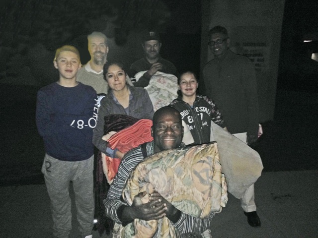 Homeless in Stockton, CA - Blanket with Love
