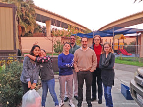 Group photo at St. Mary's Dining Hall, Stockton, CA